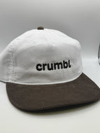 White/Brown Cord Hat