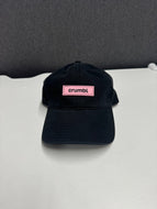 Black Cotton/Twill Hat - Patch